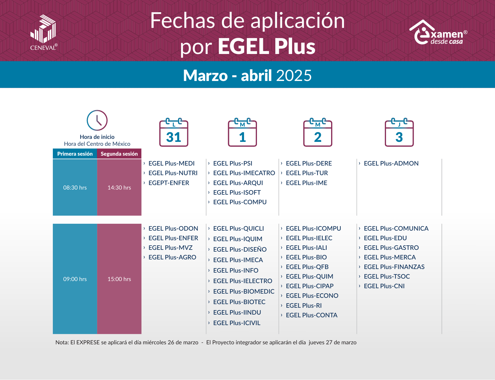 CALENDARIO MARZO 2025 REAL